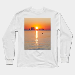 sunset . Lisbon. Tagus river. Rio Tejo Long Sleeve T-Shirt